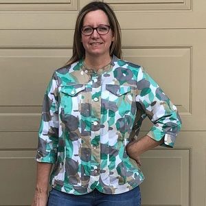 Tribal Studio - 3/4 sleeve jacket - 1X